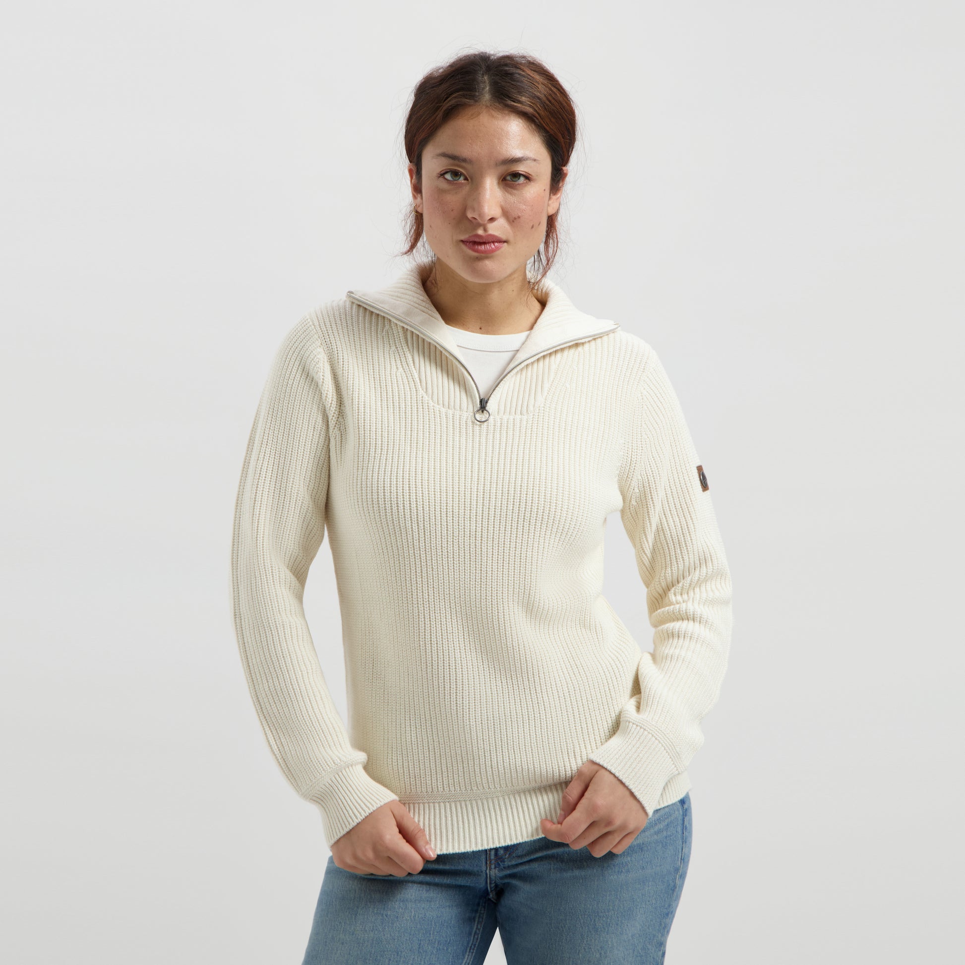 Brecon - Sweater cashmere/cotton blend - Lady - Off White MV