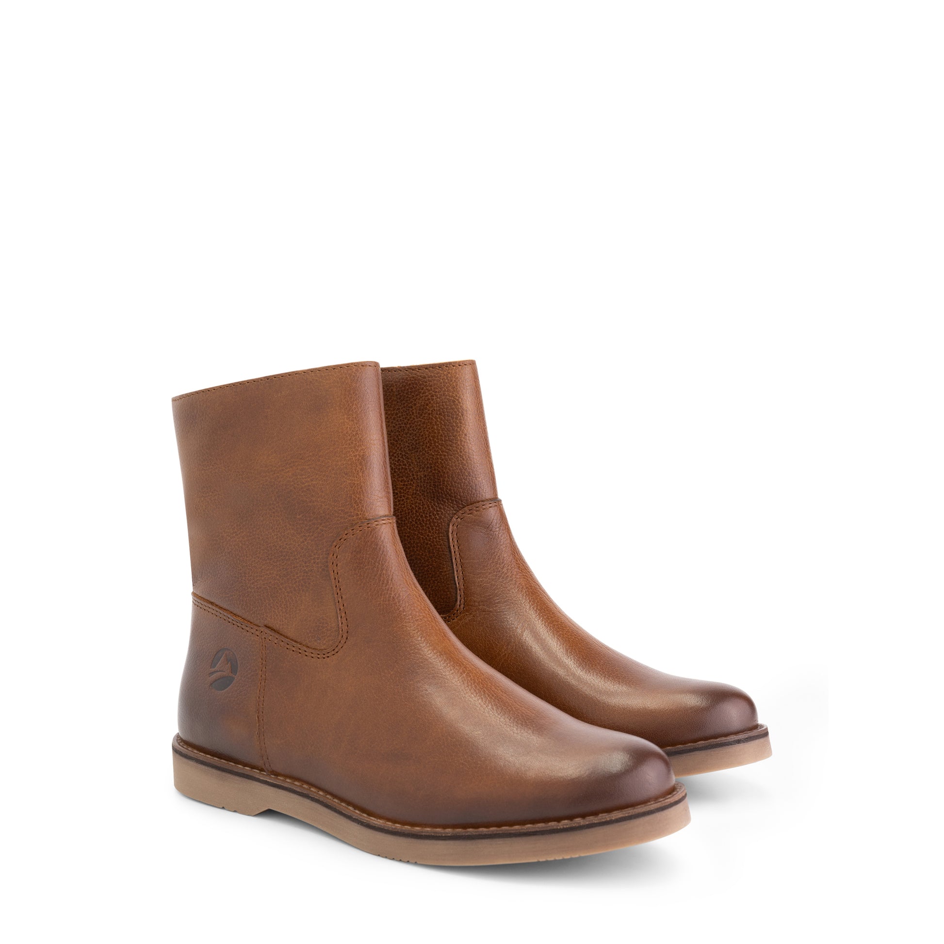 Castres - Leather ankle boots - Women - Cognac FRD