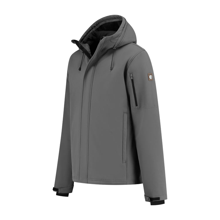 Esben - Waterproof softshell jacket - Men - Dark grey FL