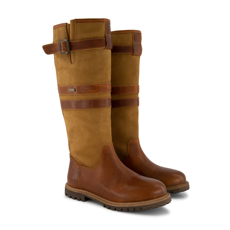 Norway - Wool-lined high outdoor boots - Men - Cognac FRD