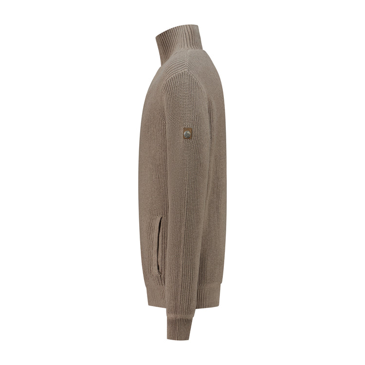 Snowdon - Cardigan cashmere/cotton blend - Men - Sand L