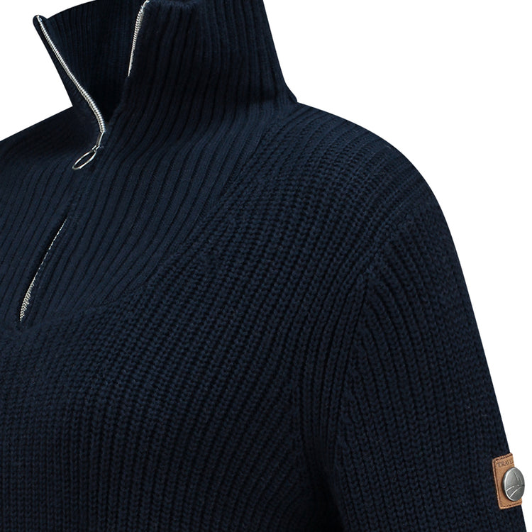 Brecon - Sweater cashmere/cotton blend - Lady - Navy DCB