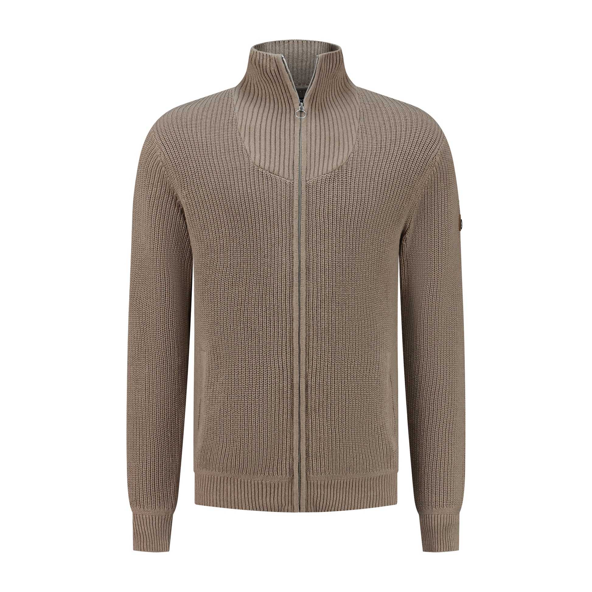 Snowdon - Cardigan cashmere/cotton blend - Men - Sand F