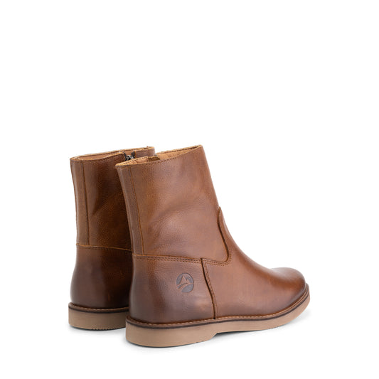 Castres - Leather ankle boots - Women - Cognac BD