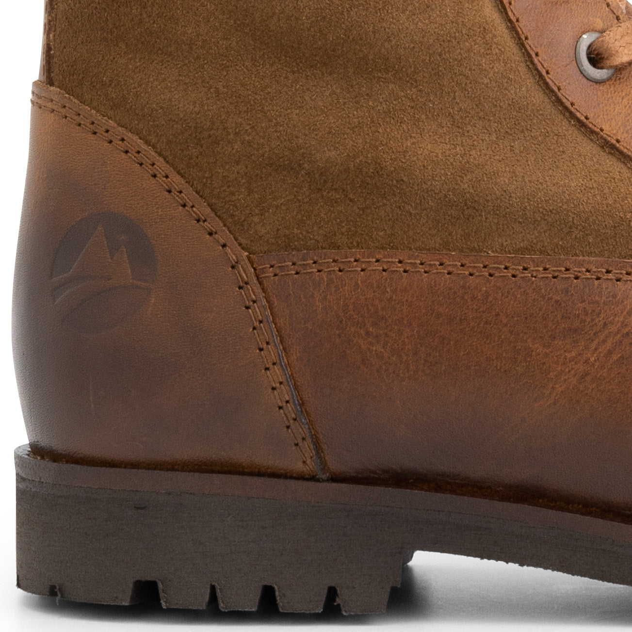 Ask - Wool-lined lace-up boots - Kids - Cognac DFH