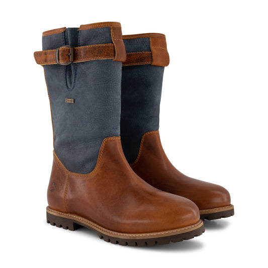 Finland - Mid-calf wool-lined outdoor boots - Men - Blue FRD