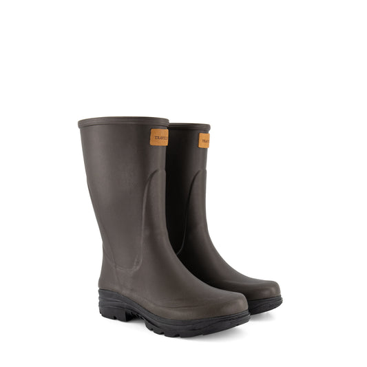 Dunas - Mid-calf rubber boots - Lady - Brown FRD