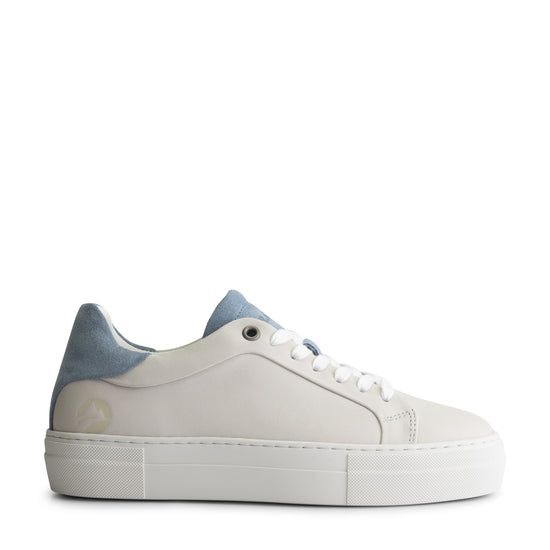 Santec - Leather sneakers - Lady - Light Blue R