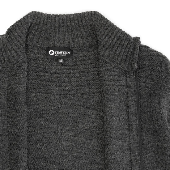 Raahe - Cardigan - Men - Dark Antracite DCI