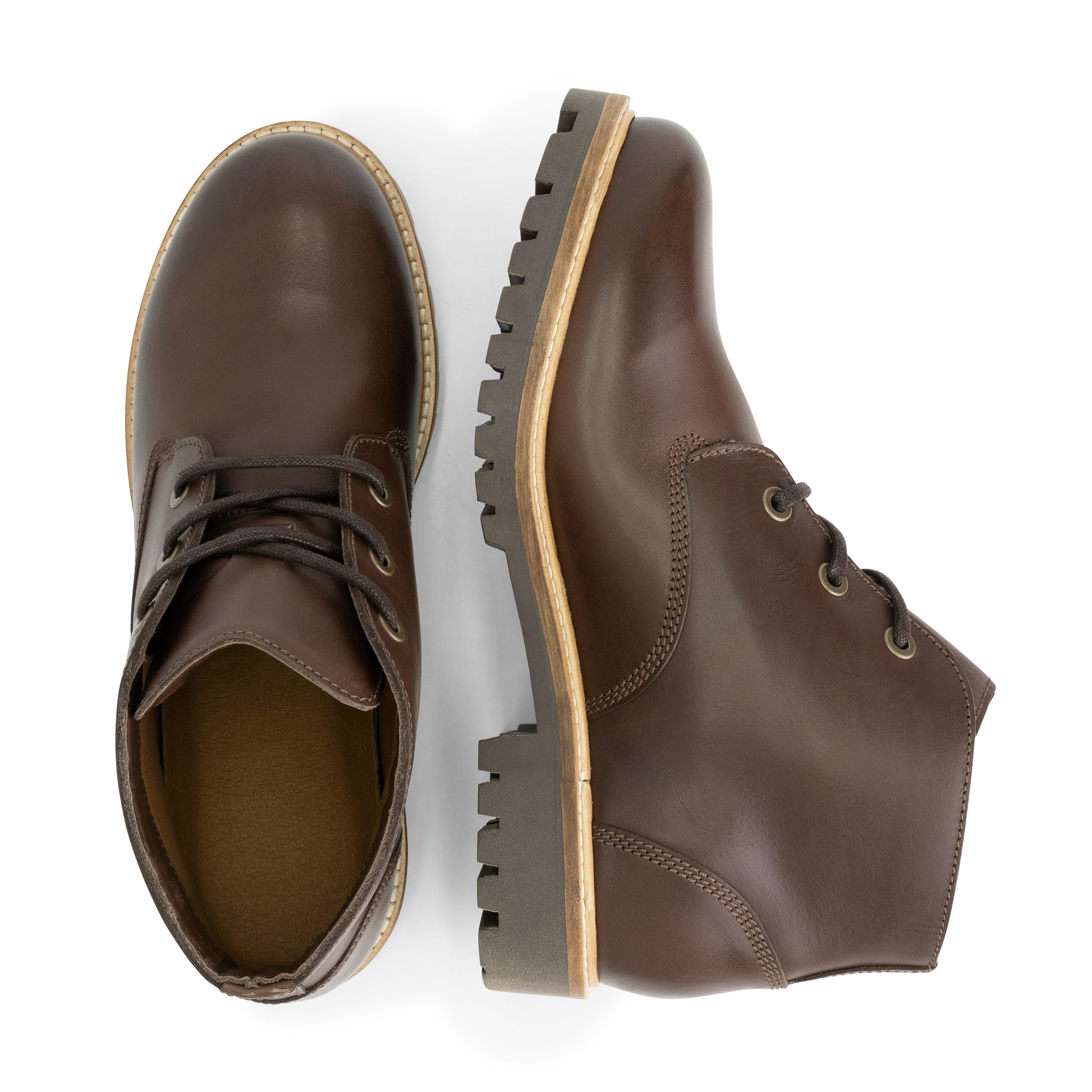 Tovgard - Leather lace-up shoes - Men - Dark Brown UPD