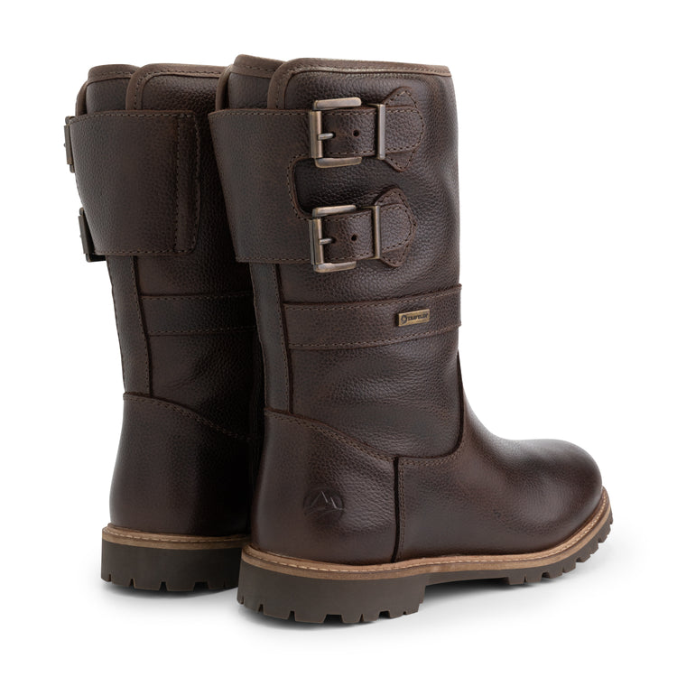 Yukon - Mid-calf wool-lined outdoor boots - Lady - Dark Brown BD