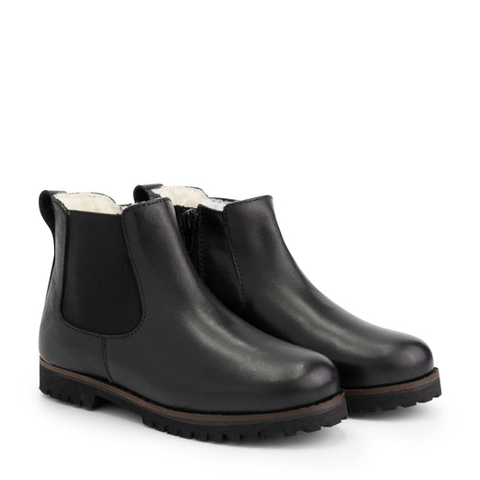 Sel - Wool-lined chelsea boots - Kids - Black FRD