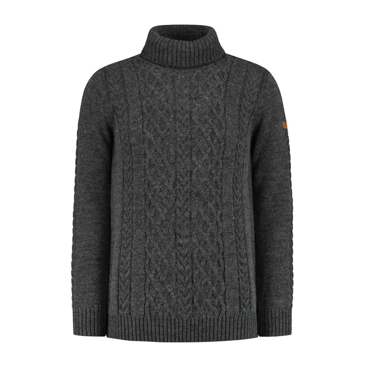 Oulu - Mock neck - Men - Dark Antracite F