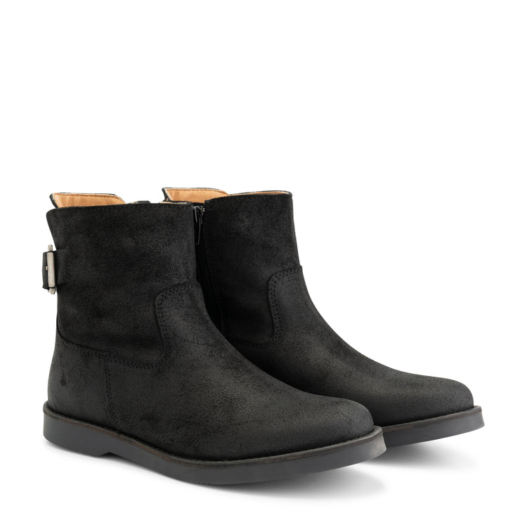 Launay- Leather ankle boots - Lady - Black FRD