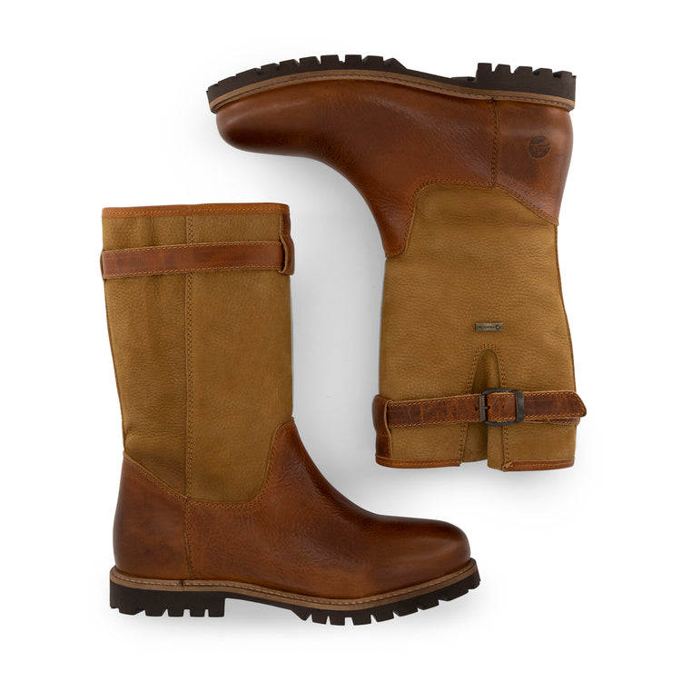 Konstanz - Mid-calf leather outdoor boots - Men - Cognac UPD