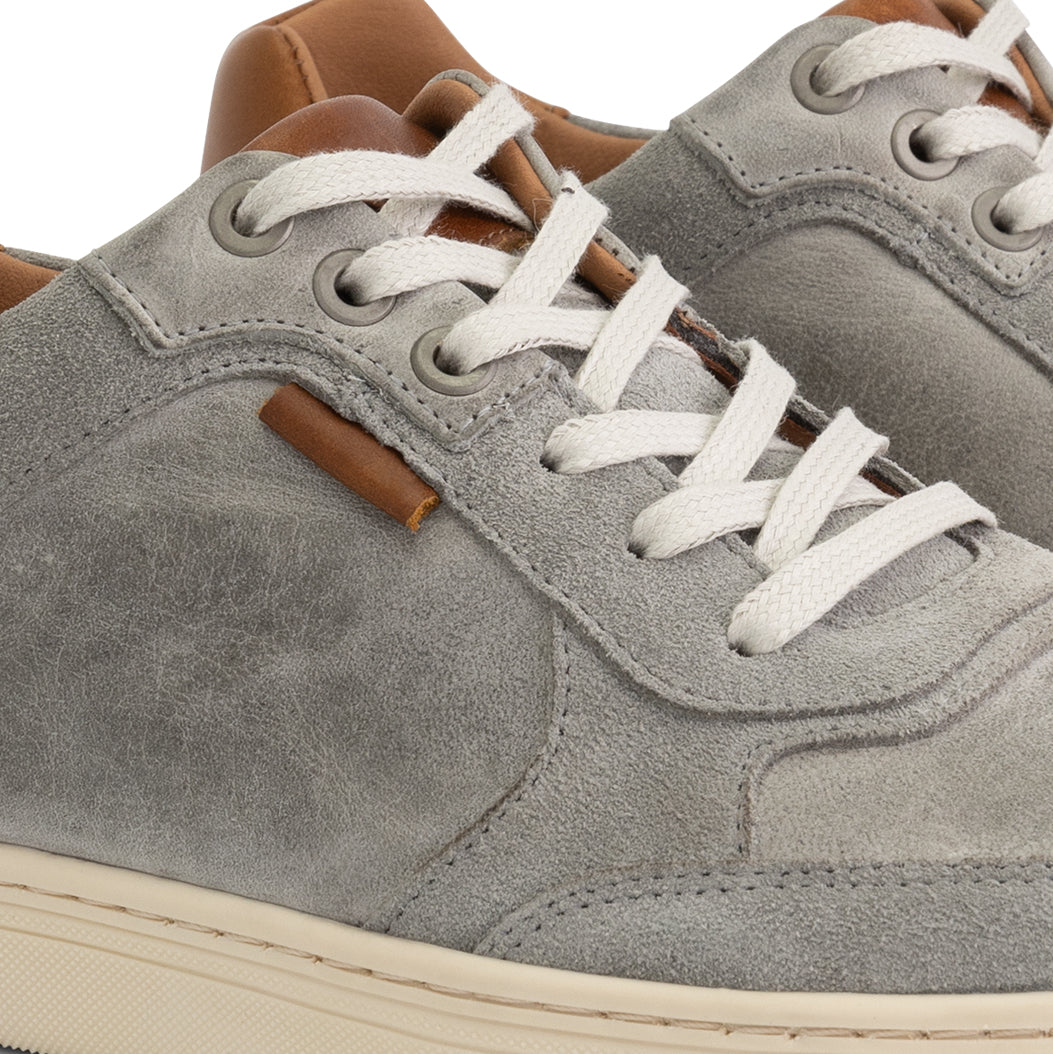 Burnham - Leather trainer - Men - Grey DFW