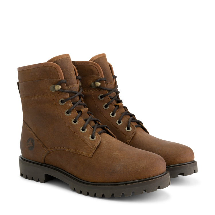 Kolding - Leather lace-up boots - Men - Cognac FRD