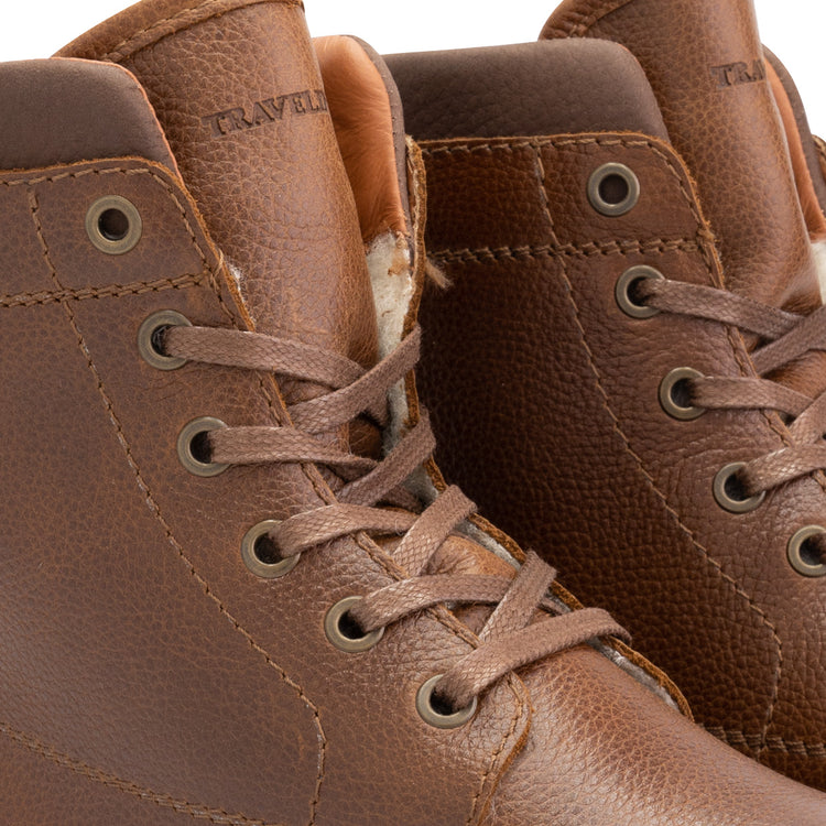 Steinkjer - Wool-lined lace-up boots - Men - Cognac DFW