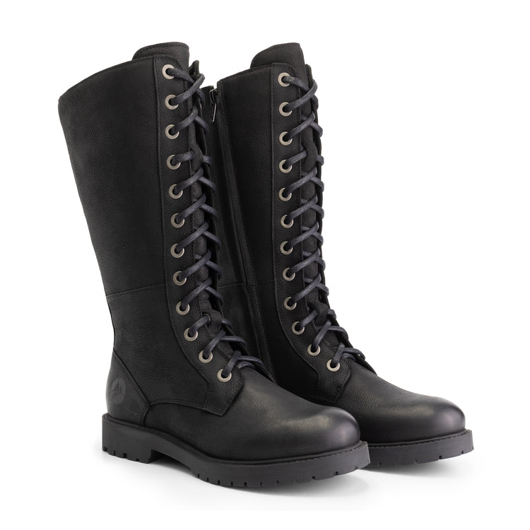 Krossberg - High lace-up boots - Lady - Black FRD