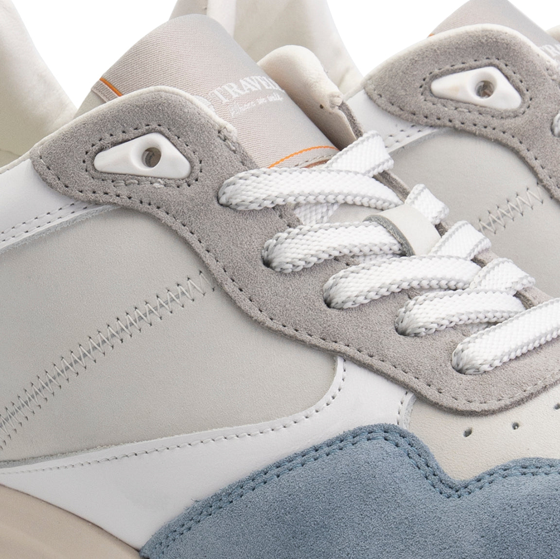 Crozon - Leather sneakers - Lady - Light Blue DFW