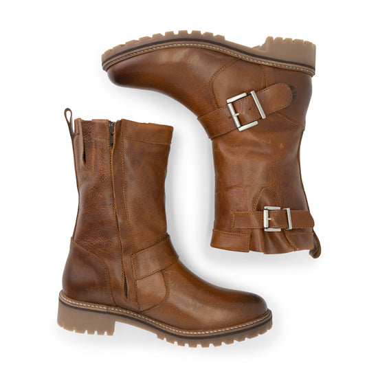 Silkeborg - Wool-lined boots - Lady - Cognac UPD