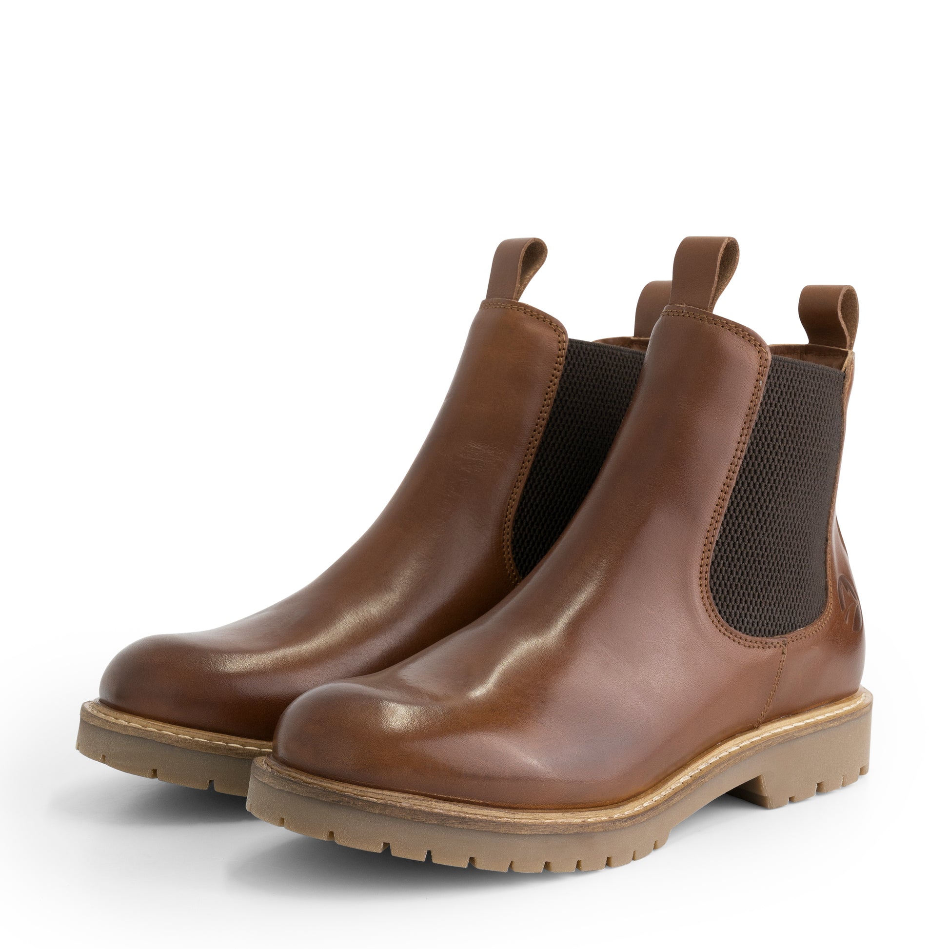 Randers - Leather chelsea boots - Lady - Cognac FRD