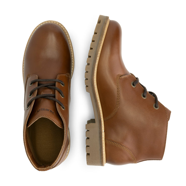 Tovgard - Leather lace-up shoes - Men - Cognac UPD