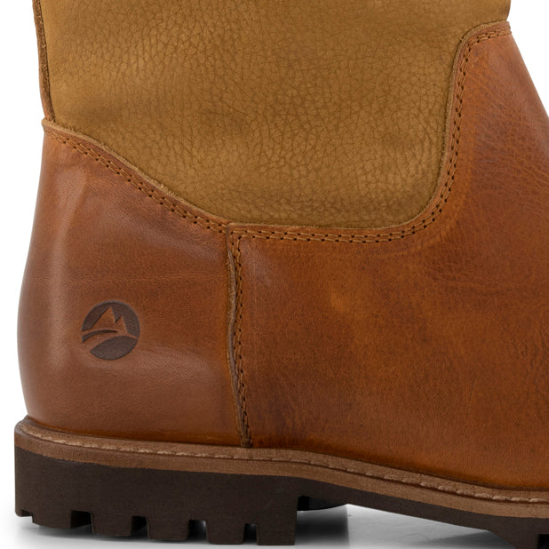 Konstanz - Mid-calf leather outdoor boots - Men - Cognac DFH