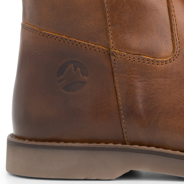 Lannion - Leather boot - Lady - Cognac DFH