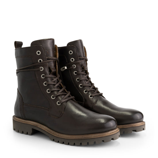 Leren veterboots heren sale