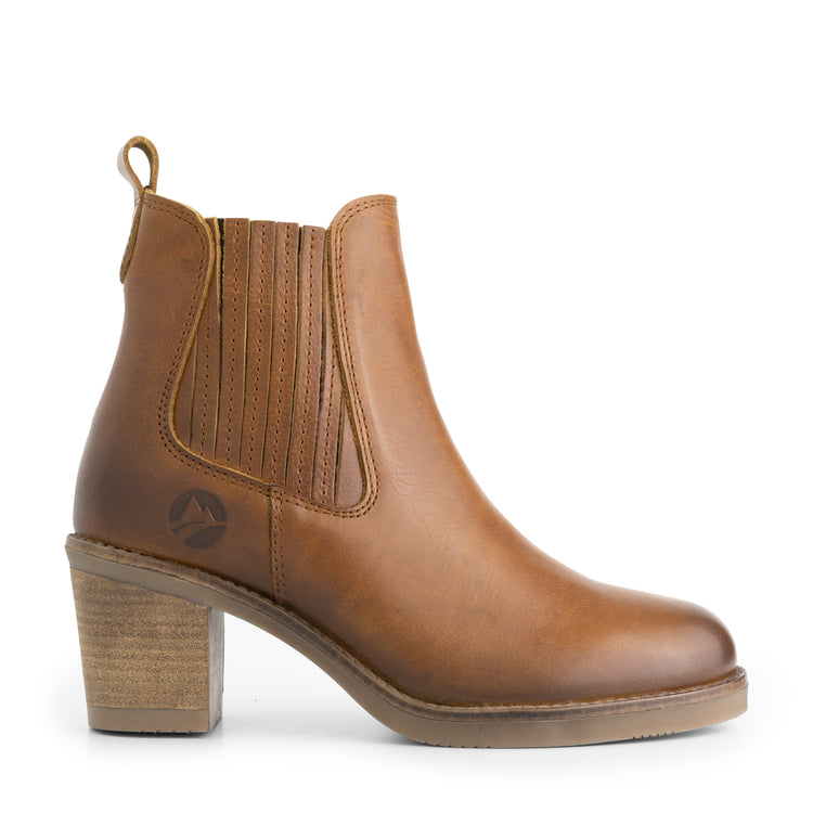 Callac - Leather ankle boots - Lady - Cognac R