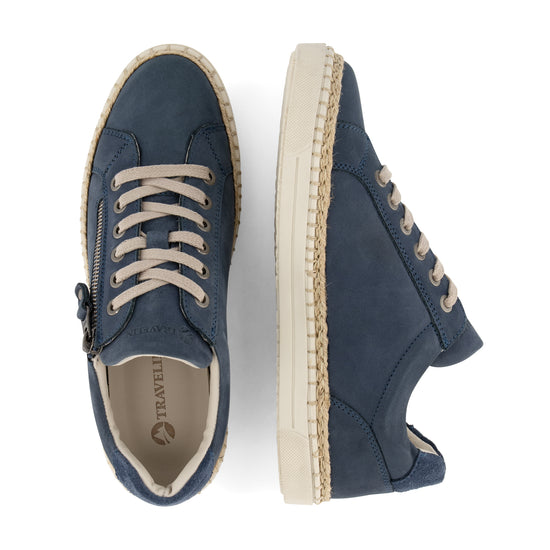 Arras - Leather sneakers - Lady - Blue UPD