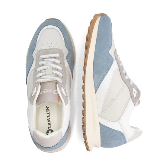 Crozon - Leather sneakers - Lady - Light Blue UPD