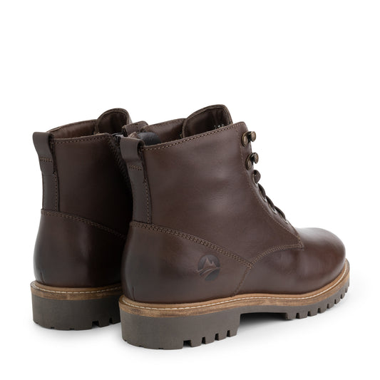 Stalon - Wool-lined lace-up boots - Men - Dark Brown BD