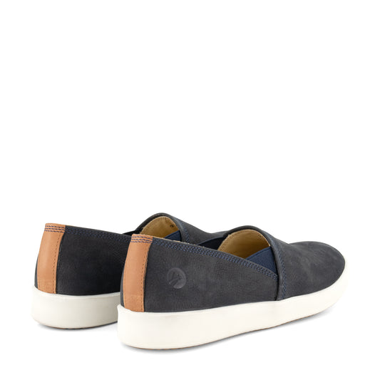 Tours - Leather slip-on shoes - Lady - Blue BD