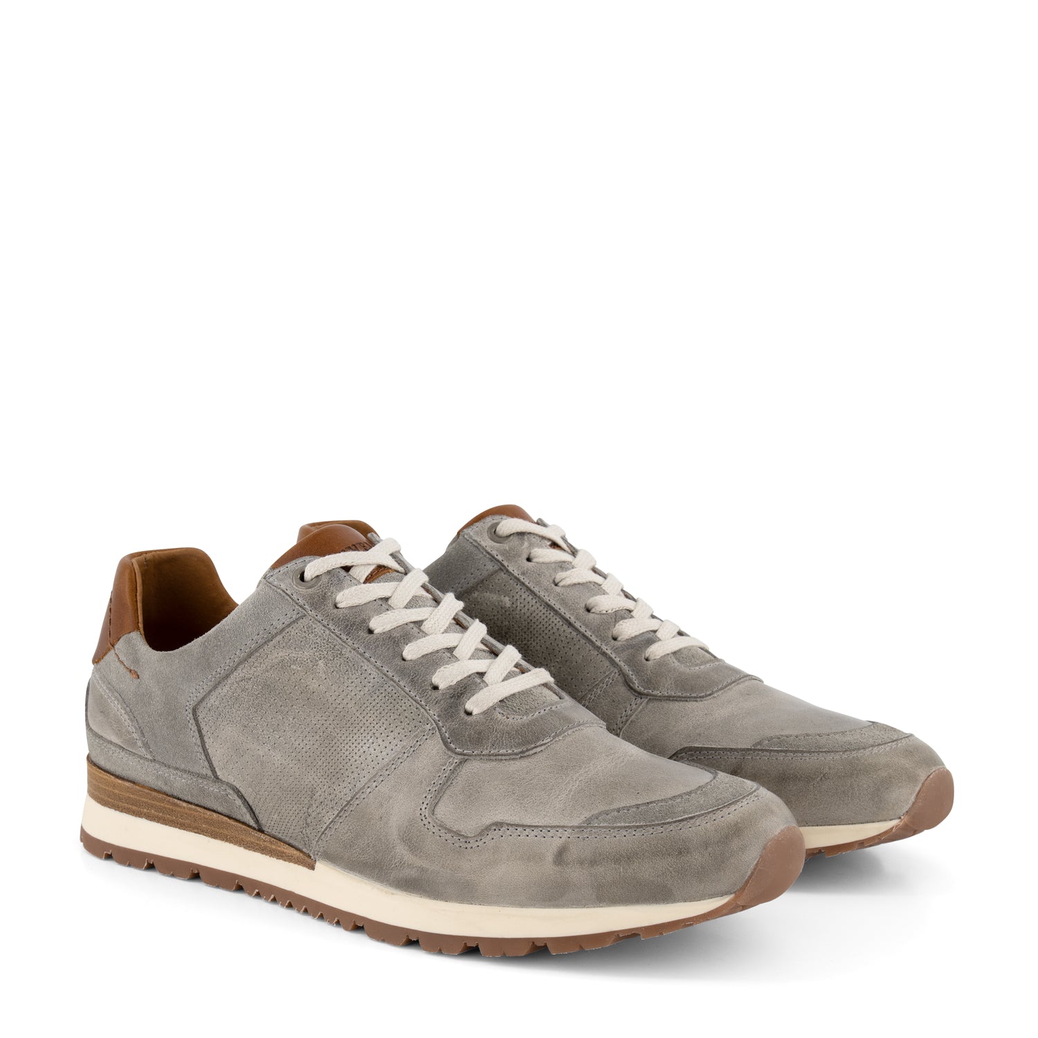 Worcester - Leather sneakers - Men - Grey FRD