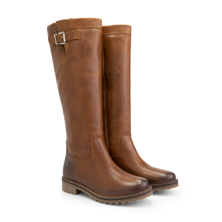 Daneborg - High leather boots - Lady - Cognac FRD