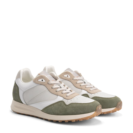 Crozon - Leather sneakers - Lady - Green FRD