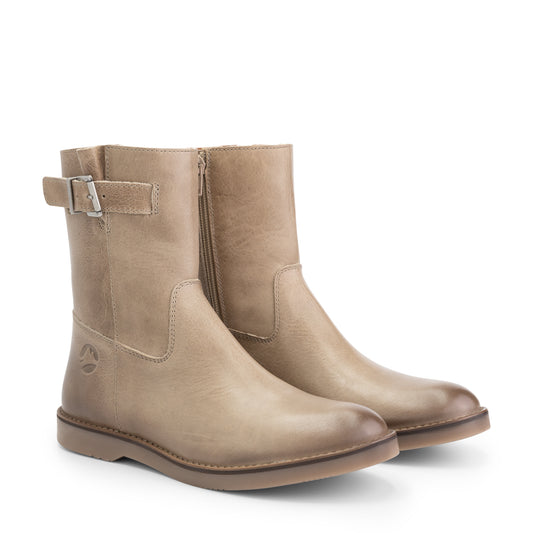 Lannion - Leather boot - Lady - Taupe FRD