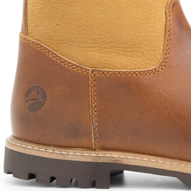 Danmark - Mid-calf wool-lined outdoor boots - Lady - Cognac DFH