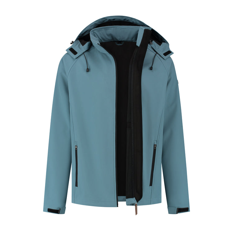 Tage - Softshell jacket - Men - Blue CVO