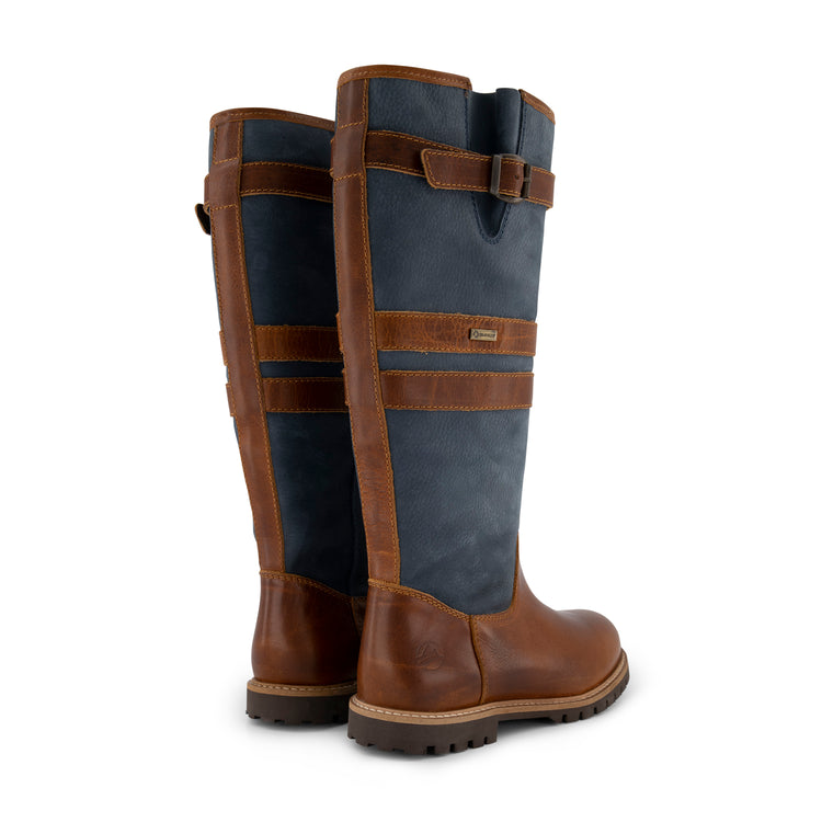 Lindau - High leather outdoor boots - Lady - Blue BD