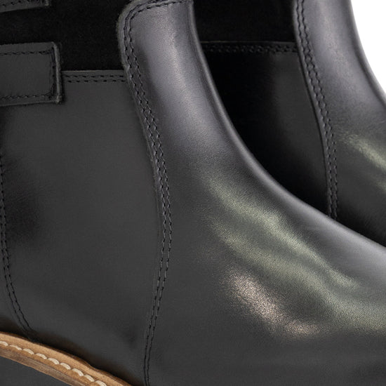 Hestnes - Leather ankle boots - Lady - Black DFW