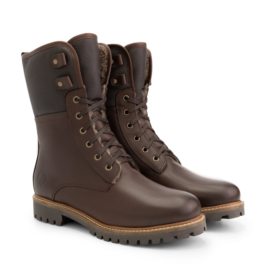 Holm - Wool-lined lace-up boots - Men - Brown FRD