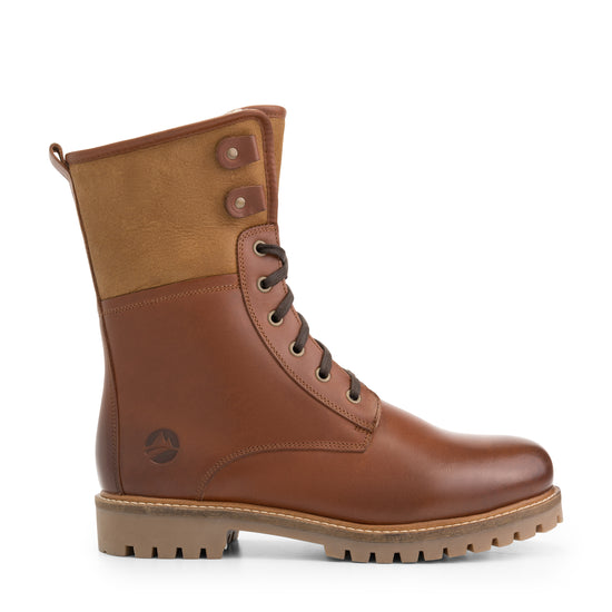 Holm - Wool-lined lace-up boots - Men - Cognac R