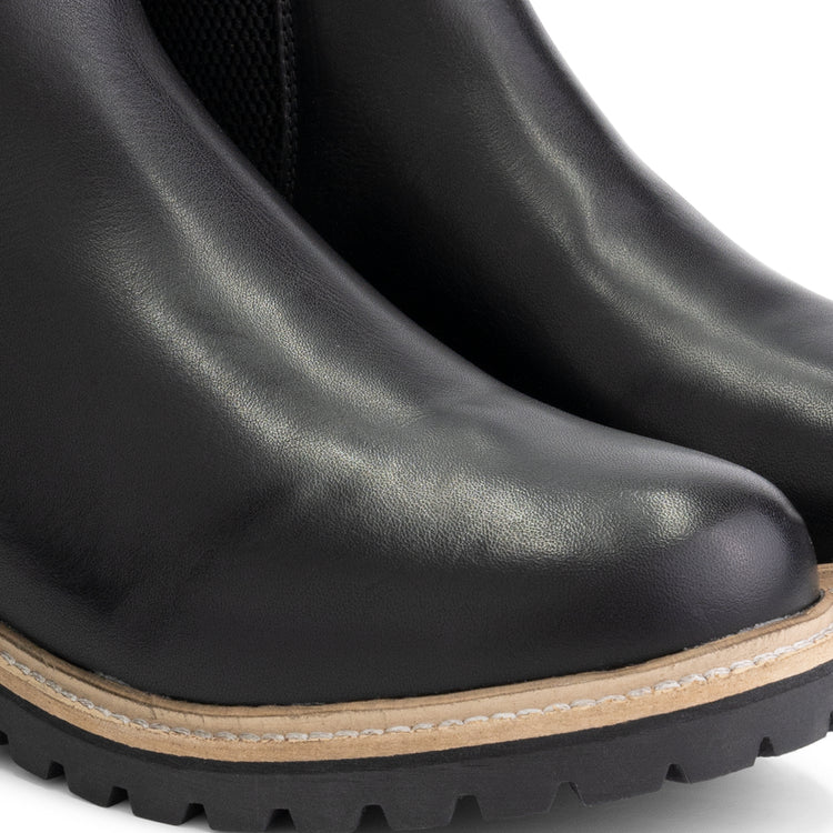 Risnes - Leather chelsea boots - Lady - Black DFW