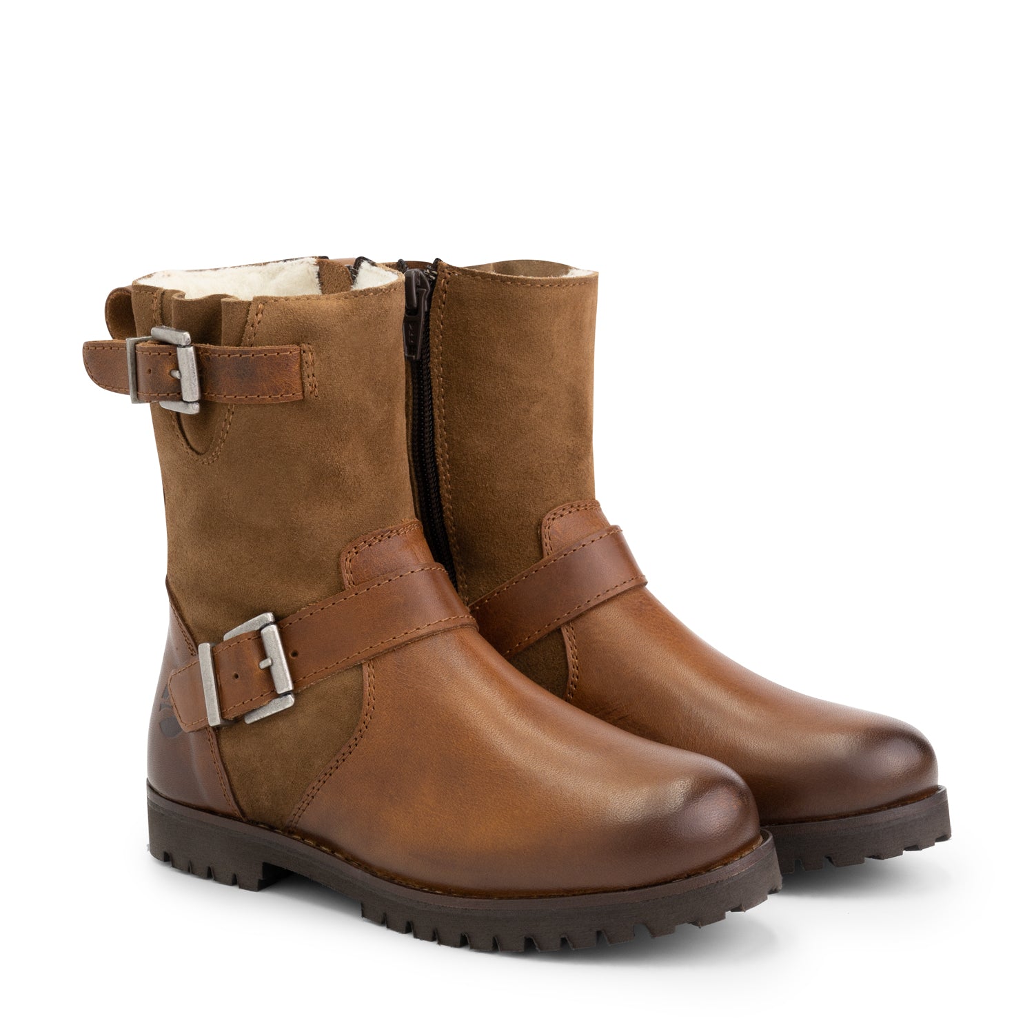 Lii - Wool-lined boots - Kids - Cognac FRD