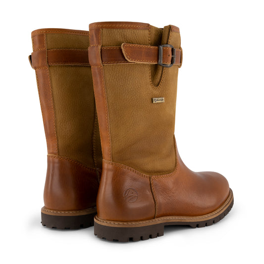 Konstanz - Mid-calf leather outdoor boots - Lady - Cognac BD