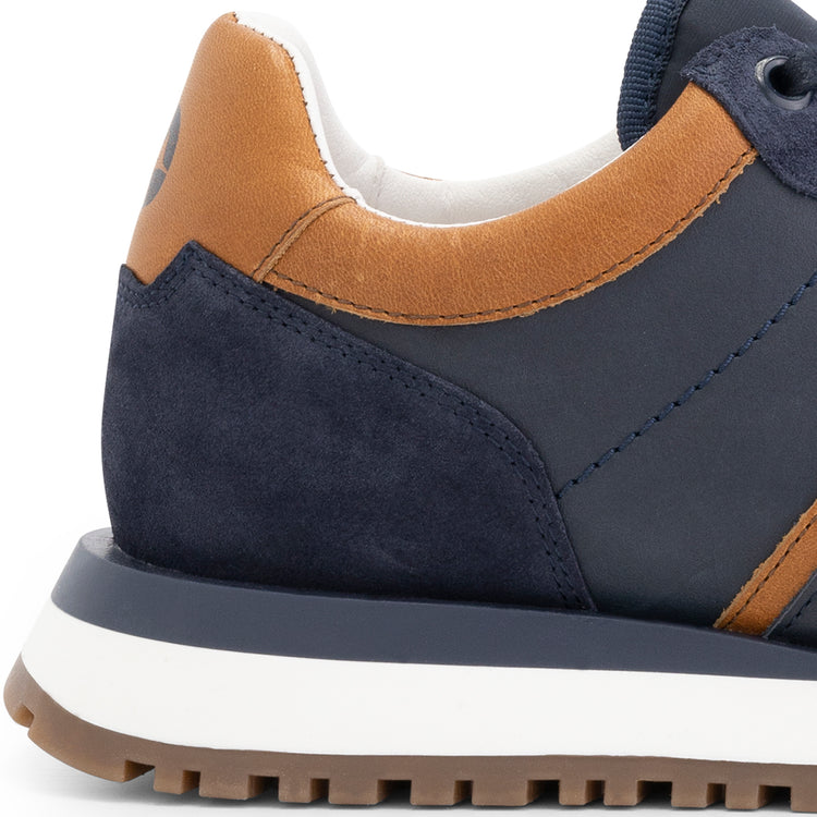 Carnac - Leather sneakers - Lady - Navy DFH