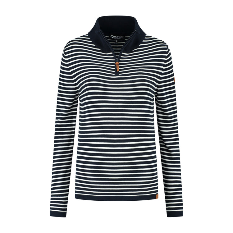 Nacka - Cotton jumper - Lady - Navy F